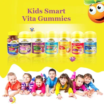 Narava Način Otroci Smart Omega 3 DHA Ribe Oi Vita Gummies HLADNO in GRIPA Dopolnilo Zdravih Možganov, Oči, Možgane, Živčni Sistem Razvoja