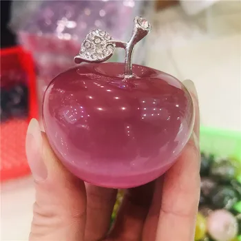 Naravni kamen kristal rose quartz apple dekorativni kristali kremena naravnih gem kamen sodobne dom okras Božično darilo