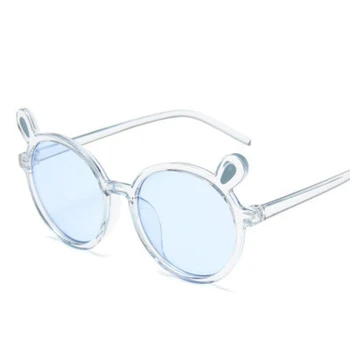 Nauq modni trend ljubek Mali medved krog otroci sončna očala 2020 novo otrok sončna očala fantje dekleta pregleden Risanka očala