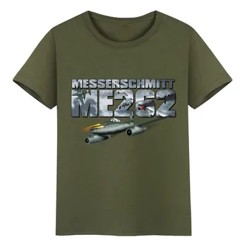 Nemčija Letala Letala MESSERSCHMITT ME 262 Majica Bombaž O-Vratu Kratkimi Rokavi Moški Majica s kratkimi rokavi Novo Velikost S-3XL