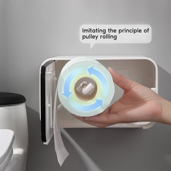 Nepremočljiva Toaletni Papir Držalo za Stenske Wc Tkiva Razpršilnik Plastičnih Multi-funkcijski Prenosni Wc Roll Imetnik Stojalo
