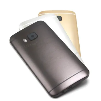 New Metal Zadaj Stanovanjska Vrata Za HTC One M9 Hrbtni Pokrovček za Baterijo velja za Glasnost + Gumb za Vklop + Objektiv Kamere Skupščine