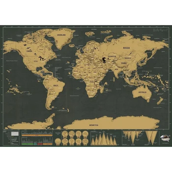 Nič Zemljevid 82*59 cm Doma dekoracijo stenske nalepke Igrača nalepke zemljevidu sveta 252 državne zastave Neprepusten papir brez praske zemljevid