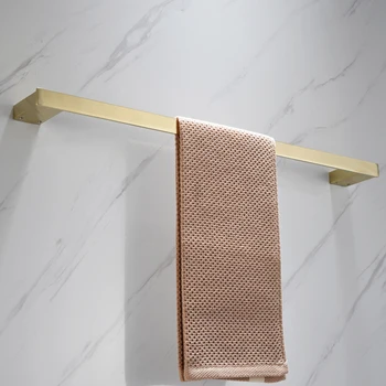 Nov izdelek preprost stil 304 nerjaveče jeklo brušeno zlato kopalnica brisačo bar, kopalnica en bar, ki visi brisačo rack pranje rok
