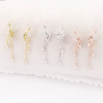 Nov Vroč Modni 925 Sterling Srebro angel Uhani za Ženske, Dekleta Darilo Modni Izjavo Nakit uhani korejski