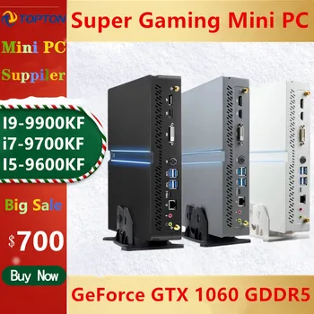 NOVE Igralne Mini PC Intel Core I9-9900KF i7-9700KF GTX 1060 GDDR5 2*DDR4 Namiznem Računalniku Windows 10 M. 2 NVMe HDMI2.0 DP DVI WiFi