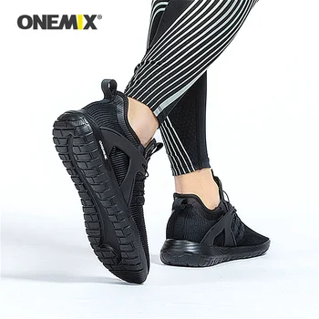 ONEMIX 2020 Unisex Čevlji Lahke Tanke Dihanje Očesa Superge Hoja, Tek Tenis Moški Čevelj Loafers Off White