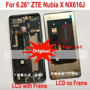 Original LTPro Obdelavo Stekla Senzorja LCD-Zaslon, Zaslon na Dotik, Računalnike Montaža z okvirjem Za ZTE Nubia X NubiaX NX616J