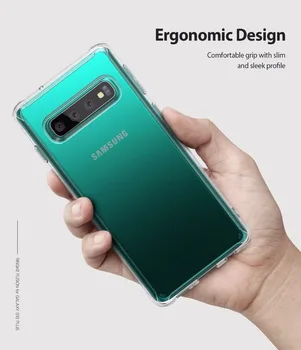 Original Ringke Fusion Telefon Primerih Za Samsung Galaxy S10/S10 Plus Jasno PC Nazaj TPU Odbijača Spusti Zaščito Za S10/S10 Plus