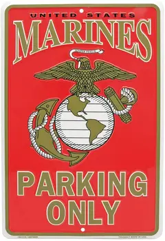 PAGAIXI Marines Parkiranje Le Tin Prijavite 12 x 8 za Človeka Jama Zunanji Trgovini, Kuhinjo, Vrt Kave Stenski Dekor