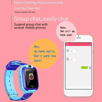 Pametni Telefon Gledal za Otroke Študentskih Smartwatches Nepremočljiva WIFI+GPS za določanje Položaja s Kartice SIM SOS Klic Šport V12