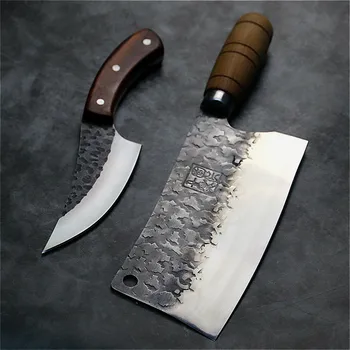 PEGASI JapaneseHigh ogljikovega jekla za kovanje nož ročno izdelane kuhar tang, rezan z kuhinjski nož, nož mesar