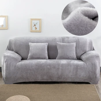 Pliš debele kavč kritje elastični za dnevni prostor kavč kritje žametni prah-dokaz za hišne ljubljenčke slipcovers all-inclusive področna kavč