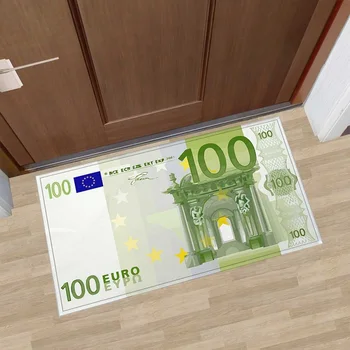 Po meri Bi Design Euro Denar Dobrodošli Doormats Preproge za dnevna soba, Kopalnica, Kuhinja Mat Anti-Slip Talna Obloga Odeje alfombra