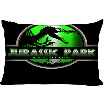 Po meri Jurassic Park, Prevleke Pravokotnik Zadrgo Blazino Kritje Mehko Tkanino 45x35cm (Ena Stran) Tiskani Dekorativne Prevleke