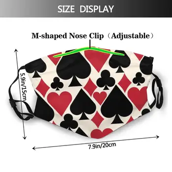 Poker Usta Masko Casino Zabave Obrazne Maske z Filtri Poliester Odraslih, Lepa Maska