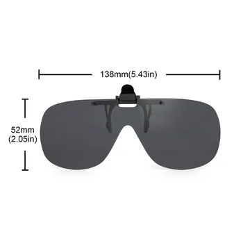 Polarizirana Posnetek Na sončna Očala Moda Okrogle Ženske, Moške, Filp up sončna Očala UV400