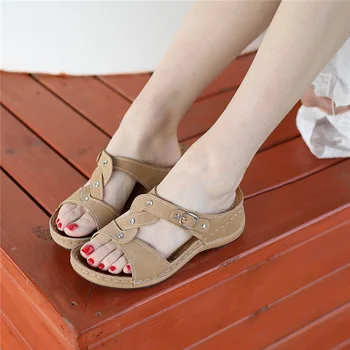 ----preproste ženske ravno poletne sandale visoke kakovosti češke ženske plaži sandali flip-flops ženske ravno sandali