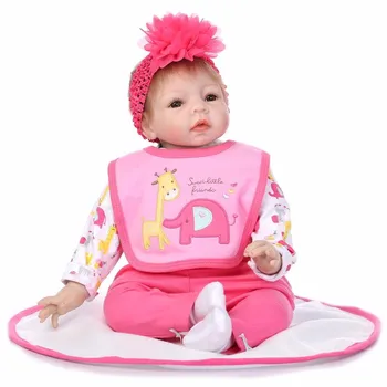 Prerojeni Baby Doll Obleko, Ljubko Dekle Obleke Ustreza Naši Trgovini Vseh 50-55 CM Simulacije Lutka Pribor za Oblačila Roupa Boneca