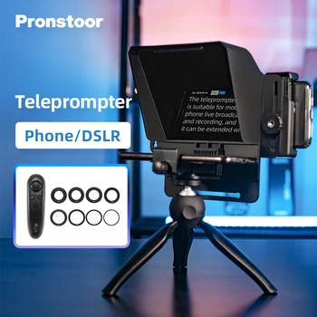 Pronstoor Telefon in DSLR Snemanje Mini Teleprompter Prenosni Inscriber Mobilne Teleprompter Artefakt Video Z Daljinskim upravljalnikom