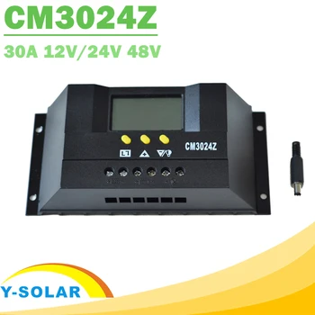 PWM 30A Sončna Brezplačno Krmilnik LCD 12V 24V 48V Inteligentni Sončne celice, Baterije, Polnilnika Regulator za Razsvetljavo DC12V24V / DC48V