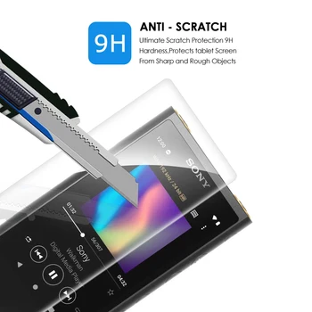 Qosea (2 PAKET) Walkman Kaljeno Steklo Za Sony NW-ZX505 Screen Protector 9H Ultra Jasno, MP3, MP4 Zaslon Zaščitna Anti-scratch