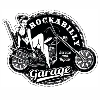 Rockabilly Garaža Stare Šole Nalepke, Cafe Racer Retro Vintage #23