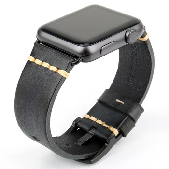 Ročno Usnje Watch Trak Zamenjava Za Apple Watch Band 44 mm 40 mm 42mm 38 mm Serija SE 6 5 4 3 2 iWatch Watchbands