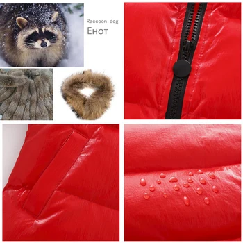 Rusija zimsko jakno za dekleta plašč 2-8 let otroška oblačila za fante vrhnja oblačila lepe rdeče smučarski kombinezon otroci zimske obleke, kompleti