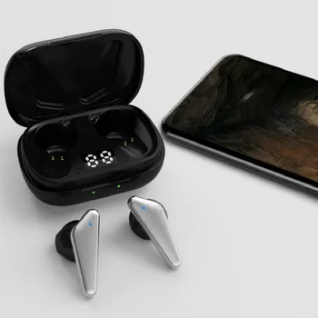 S15 TWS 5.0 Brezžična tehnologija Bluetooth 5.0 Slušalke Mini Šport Sweatproof slušalke Touch Control Samodejno Seznanjanje Stereo Bas Slušalke