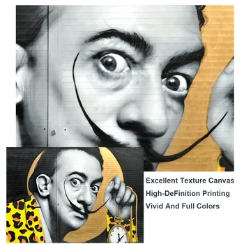Salvador Dalí Grafiti Umetnost Platna Slike Na Steni Umetnosti Plakatov In Fotografij Salvador Street Art Platno Slike Doma Dekor