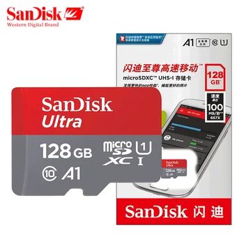 SanDisk A1SDSQUNC Memory Card 16GB 32gb 64GB 128GB adapter Micro sd kartico Class10 UHS-1 flash Pomnilniško kartico Microsd TF/SD Kartica