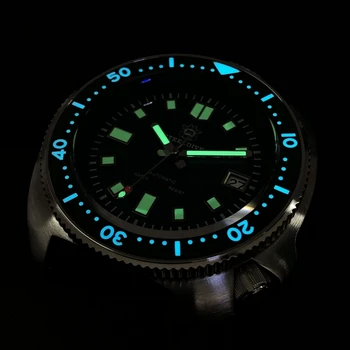 SD1970 Nov Prihod 2020 Zelena Keramične Plošče 20ATM vodoodporna NH35 Samodejni watch 6105 Želve