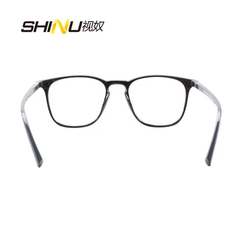 SHINU Retro Plasitc Presbyopia Očala Postopno Multifocus Obravnavi Očala za Odtisov Glejte Bližini Daleč Dioptrije Očal, Unisex