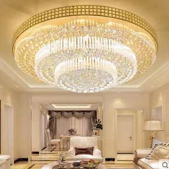 Sodobno minimalistično LED krog kristalno stropne svetilke atmosferski hotel dnevni sobi, luči, restavracija spalnica razsvetljavo stalnica