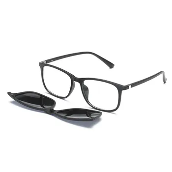 Spektakel Okvir s 5 Posnetki Na sončna Očala Ženske Moški Polarizirana Ogledalo Magnetni Očala Nastavite Kratkovidnost Optične Leče za Branje