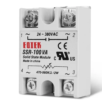 SSR-100VA enofazni Polprevodniški Rele Volt Regulator Shift Modul za Regulator Napetosti Popolnoma Izolirana SSR Odpornost
