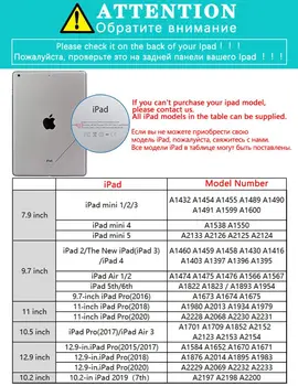 Strip Dekle za iPad Pro Za 12,9 2020 Primeru Tablet S Peresom Režo Jasno, Mehko Kritje Funda iPad 7. Generacije Primeru Air 2 Primerih Mini 5