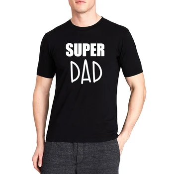 Super Oče in Super Baby Družino Ujemanje Oblačila Najboljši Prijatelj Tshirt Pismo Natisnjeno T Shirt Družino Pogled Sina Oče, Hči Ujemanje