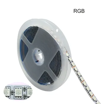 Super Svetla 5m 5050 RGB LED Trak Svetlobe 120LED/m DC 12V LED Trak Daljinski upravljalnik za uporabo v Zaprtih prostorih Doma Spalnica TV Ozadja Dekoracijo