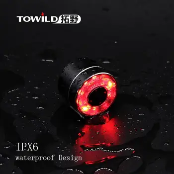 Towild TL01 Izposoja luč USB polnjenje jahanje varnost noč jahanje opozorilo cesti gorsko kolo luč dodatki