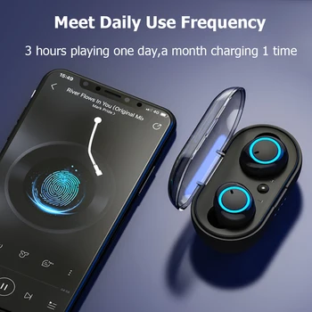 TWS Brezžične Slušalke Bluetooth Slušalke Nepremočljiva Športne Slušalke Gaming Slušalke Za Telefon Z Polnjenje Box Stereo Čepkov