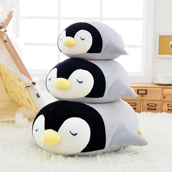 Udobno in lepo, plišastih pingvini blazino