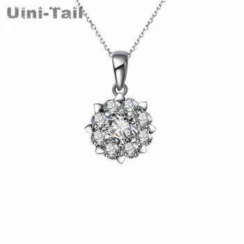 Uini-Rep vroče novih 925 sterling srebrni cvet ogrlica moda lepe sonce cvet sladko temperament mikro podolgovat nakit ED301