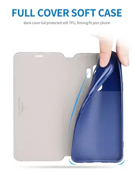 Ultra Tanek Slim Usnje Ohišje Za Samsung S21 S8 S9 S10 S20 Plus Flip Primeru Za Galaxy Note 20 Ultra 10 A31 A41 A51 A71 TPU Pokrov