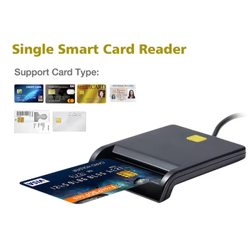 Univerzalni USB Smart Card Reader Za Bančne Kartice, Davčna Kartico ID CAC DNIE ATM IC za Kartico SIM Bralnik Za operacijski sistem Windows Telefone Android Računalnik