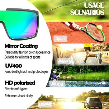 Untralight PC Okvir Polarizirana sončna Očala za Ribolov Očala Očala Za Moške, Ženske Tek Pohodništvo Golf Kampiranje