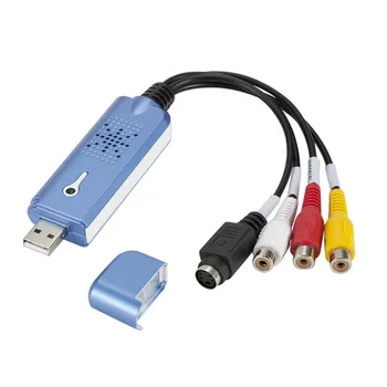 USB 2.0 Enostavno Skp Avdio Zajem Video Adapter za VHS DVD, DVR TV Kartico za Zajemanje Pretvornik Podpira Win 10 Za MAC, IOS S snemanja