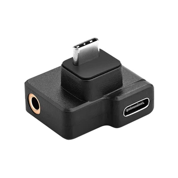 USB-C Audio Adapter za DJI OSMO delovanje Fotoaparata Tip C Moški-Ženska 3.5 mm AUX Vtičnica za Mikrofon Pretvornik