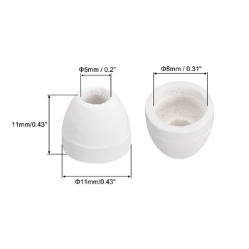 Uxcell Keramični Električni Izolator, 2 mm do 5 mm Dia Koničastimi Porcelana Cevi, Keramične Kroglice, Visoko Temperaturo za Peč